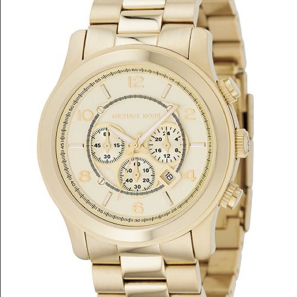 Michael Kors Accessories - Michael Kors Gold Runway Watch MK-8077 Michael Kors Accessories - Michael Kors Gold Runway Watch MK-8077